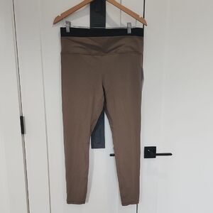 Athleta Ultra High Rise Elation Double Up Tight Brown Leggings